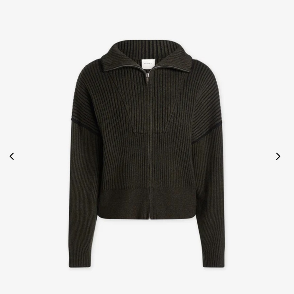 Varley Full Zip Olive Green, Size M. Good condition.
